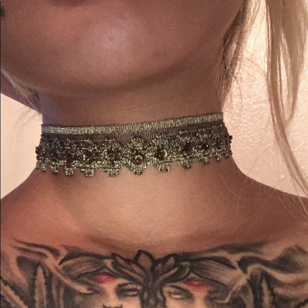 Olive green 14inch -16inch Choker